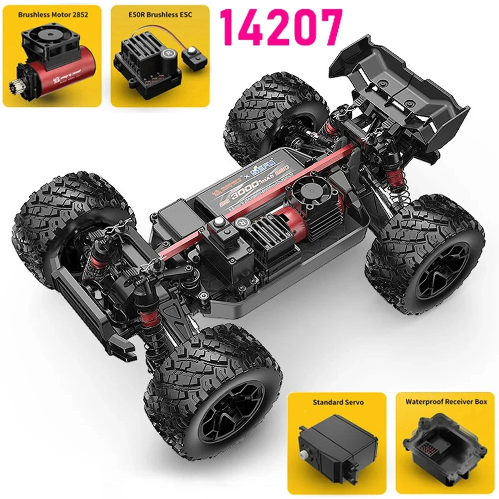 JIUSICE Hyper Go 14207 1-14 4WD Brushless High-Performance Remote-Controlled Car
