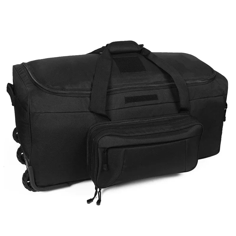 LQARMY 124L Outdoor Camping Travel Bag Waterproof Nylon Luggage Case