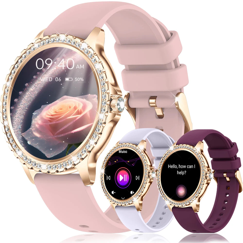 INNOFOVO Smartwatch for Women Touchscreen Fitness Tracker with Calls
