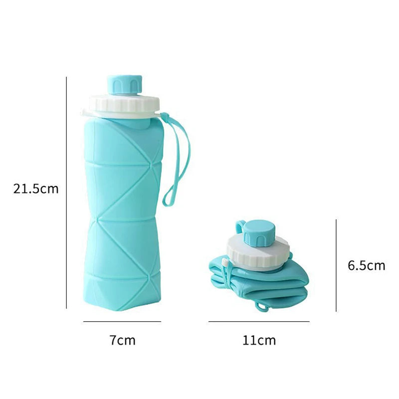 Silicone Folding Water Bottle for Outdoor Activities