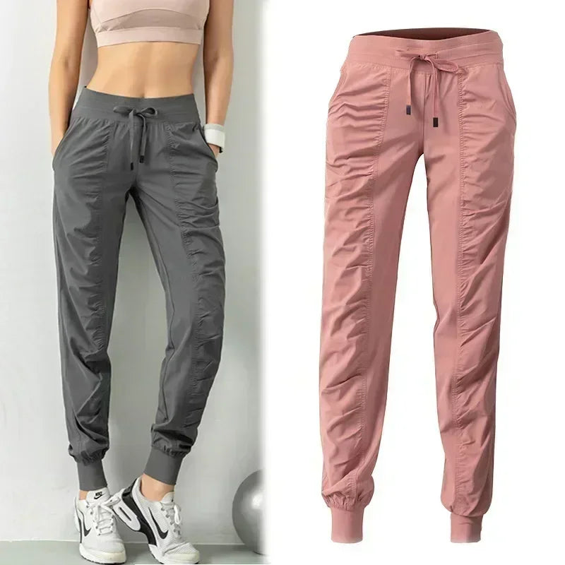 Macroupta Women's Quick Dry Drawstring Joggers With Side Pockets