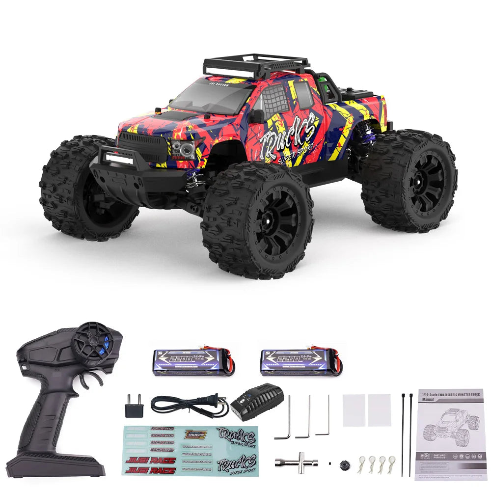 JIUSI RC Racing Car Brushless 4WD 2.4G Remote Control