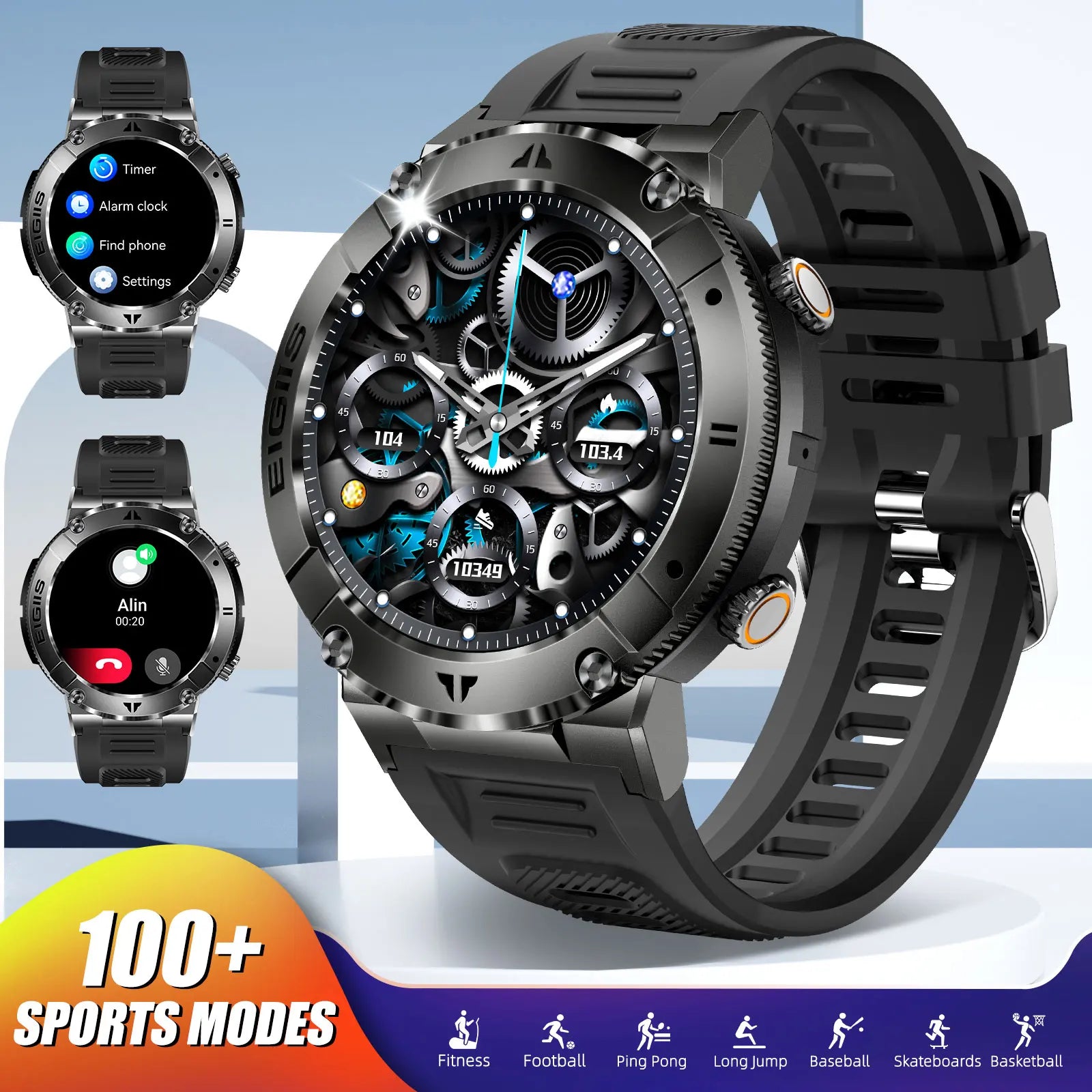 LaNikar Smart Watch TFT Display Bluetooth Call Blood Pressure Health Monitor