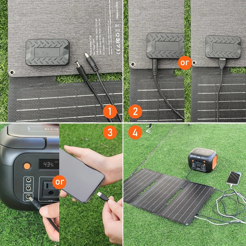SinKeu 150W Portable Power Station With 30W Solar Panel