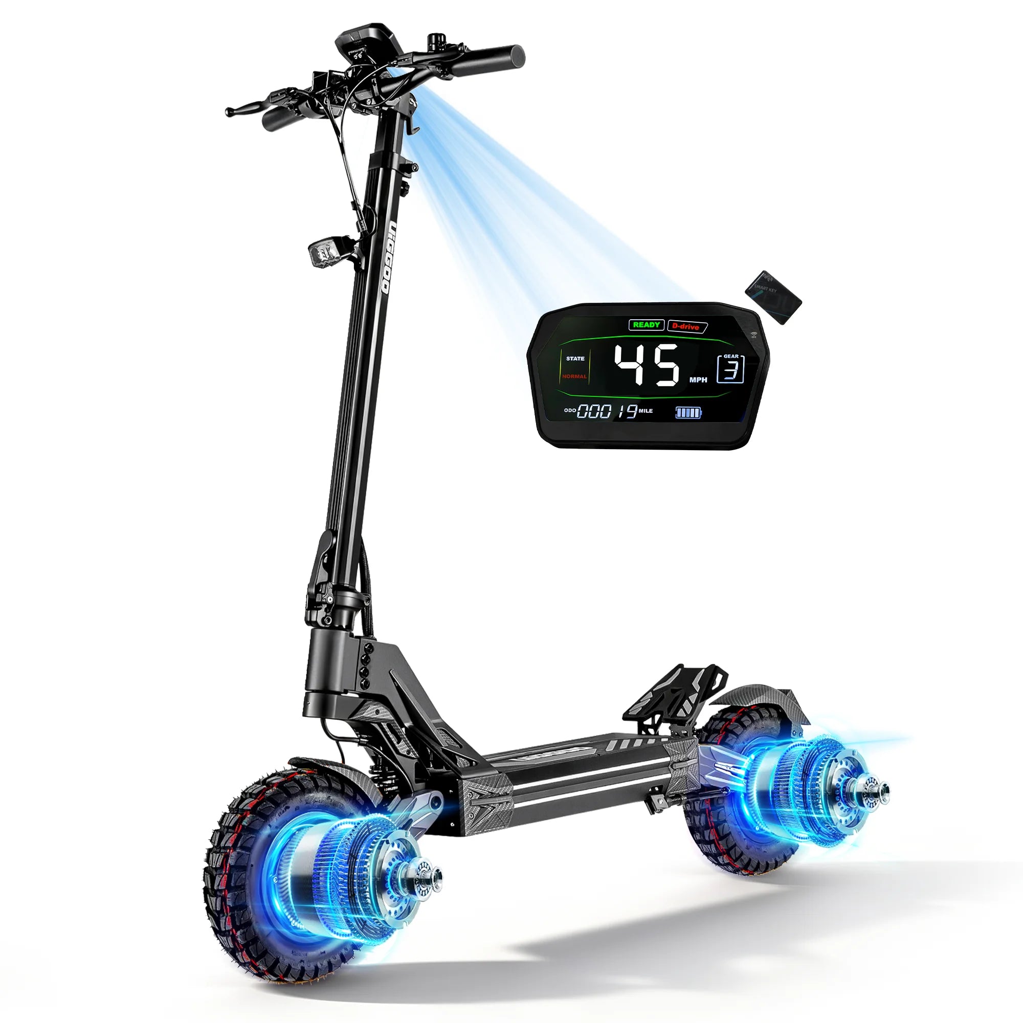 EOEOTWO Dual 4000W Electric Scooter 60V 27Ah Heavy Duty