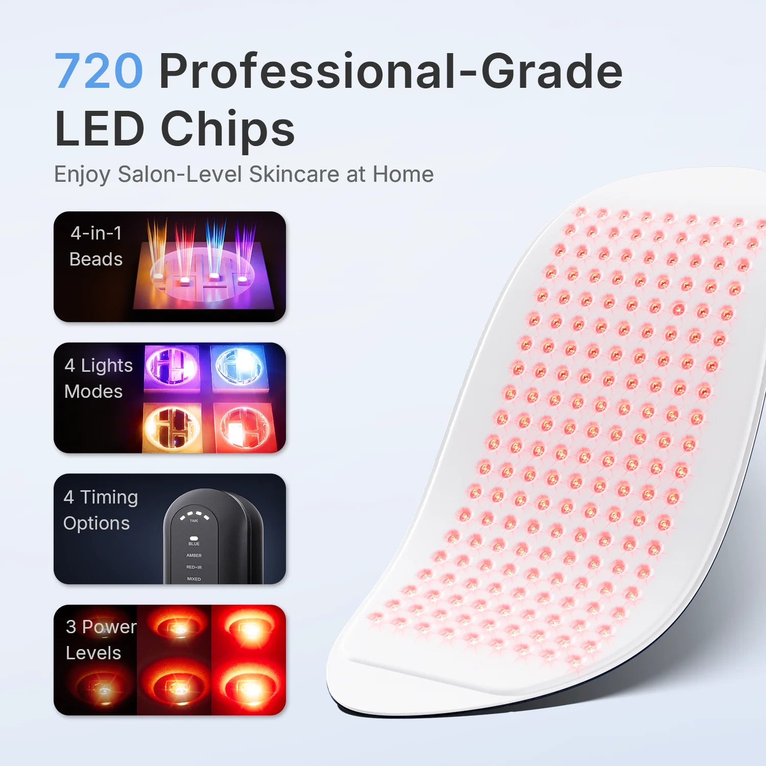 Hello Face L6 LED Light Mask NIR Skin Friendly Therapy