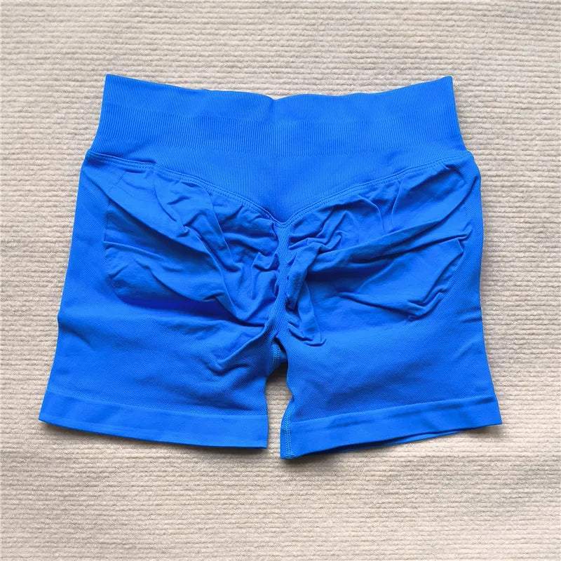LEDP Seamless Gym Running Shorts For Women Biker Yoga Athleisure