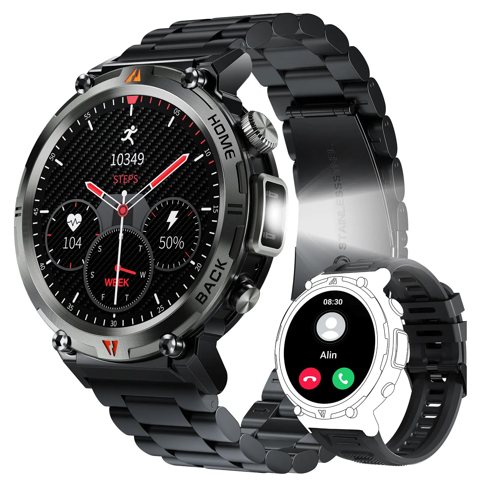EIGIIS KE3 Smartwatch Bluetooth Call And Heart Rate Monitor