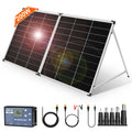 Dokio Foldable Solar Panel Suitcase for RV Camper Van Off Grid System, Monocrystalline 100W 160W 200W with 12V Controller