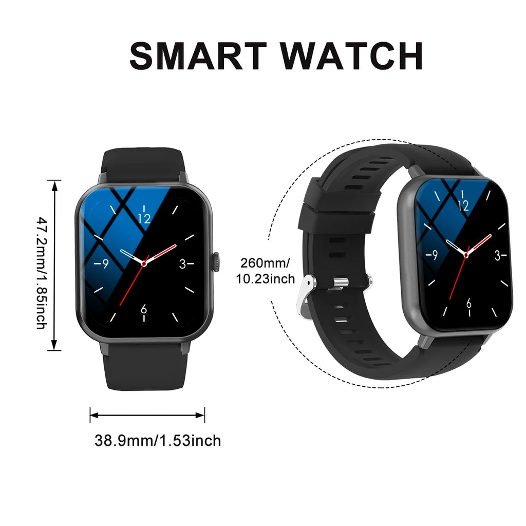 Smart Watch With Wireless Calling Music Messages Custom Watch Face