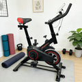 Silent Indoor Spin Bike With Adjustable Seat For Home Cardio