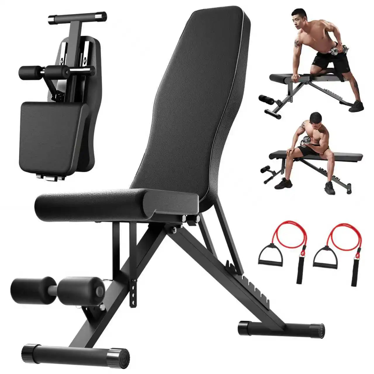 Adjustable Weight Bench for Full Body Workout Foldable