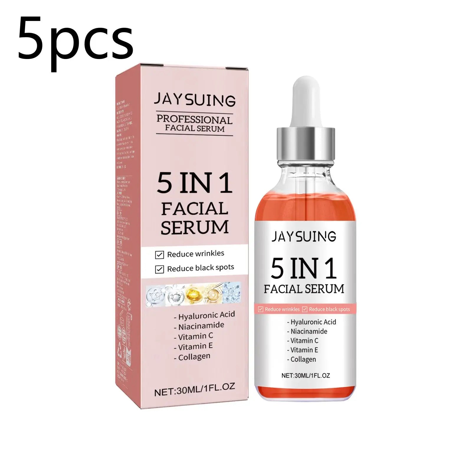 Jaysuing 5 In 1 AntiAging Facial Serum For Firming