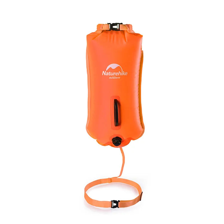 Inflatable Swimming Buoy Waterproof Dry Bag Flotation Belt With Dual Airbags
