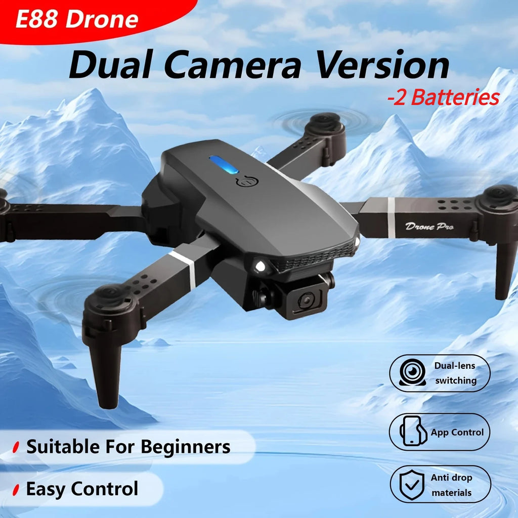 QJ RC Drone 4K Folding FPV With 2 Batteries