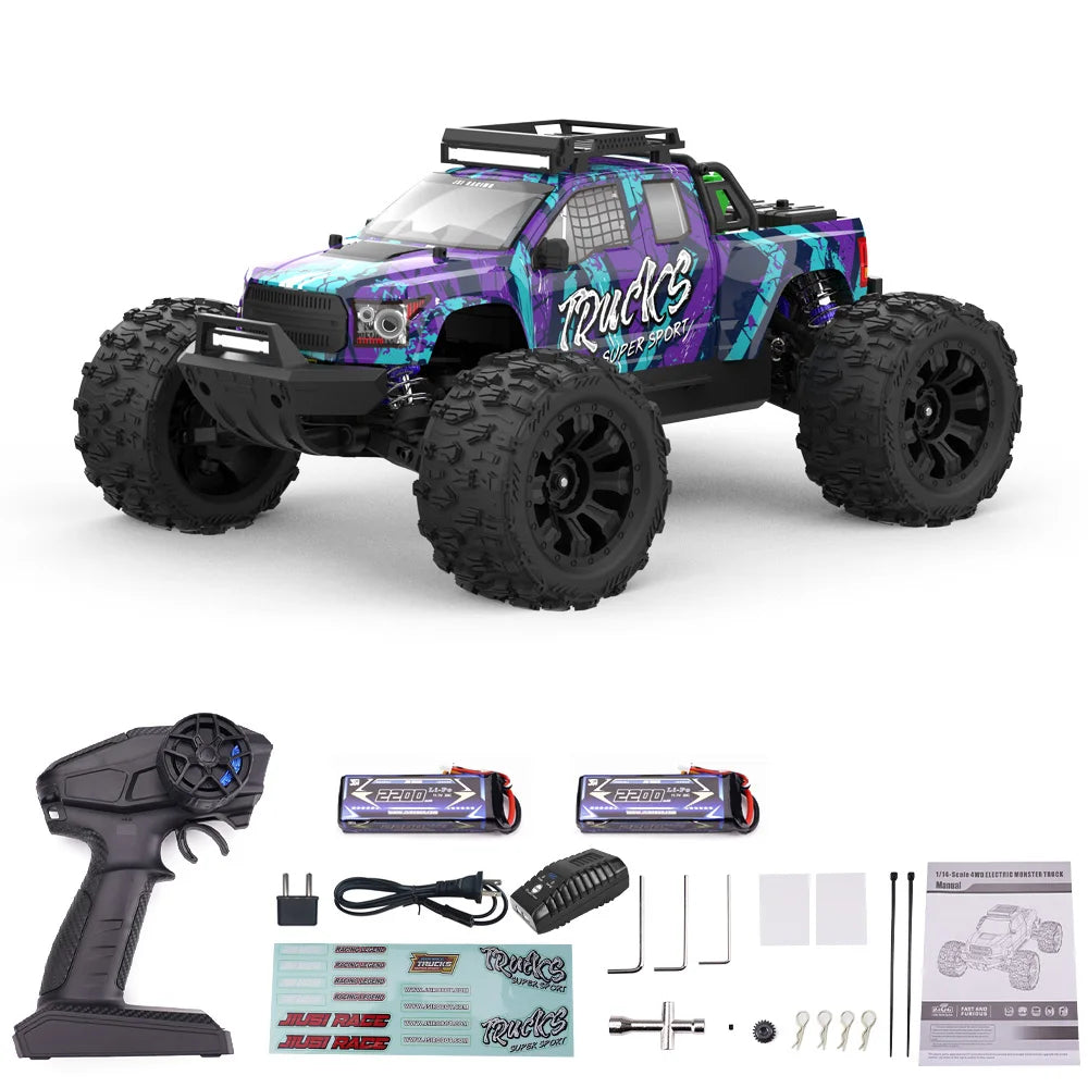 JIUSI RC Racing Car Brushless 4WD 2.4G Remote Control