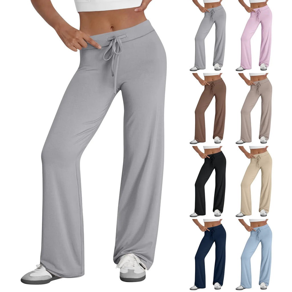 ZOMAXIUJEECN Womens Wide Leg Activewear Pants With Pockets