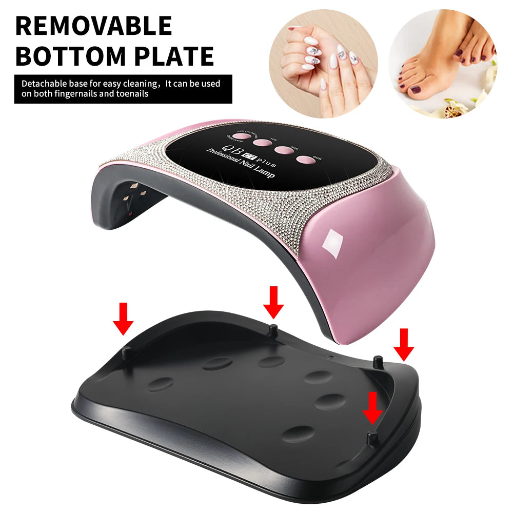 Professional UV LED Nail Lamp With 57 LEDs LCD Display