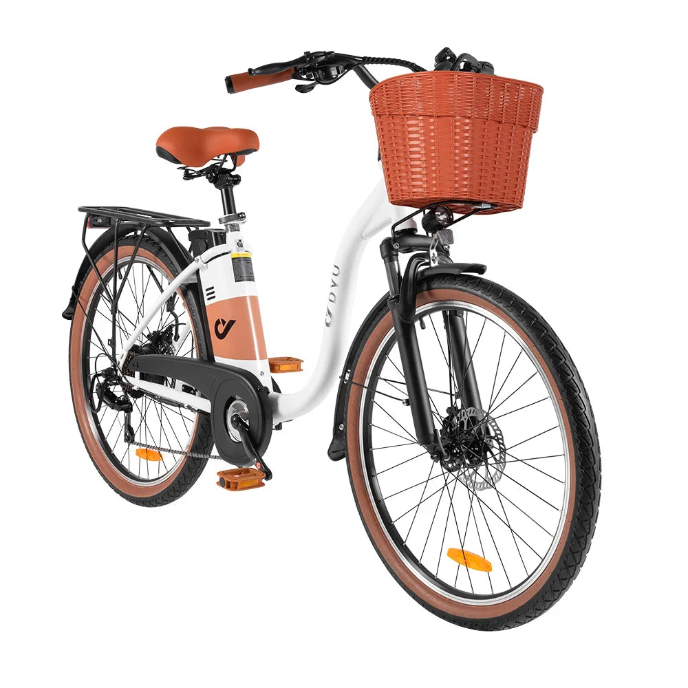 DYU C6 Pro Electric Bicycle TwoHundredFiftyWatt City EBike 36V Battery