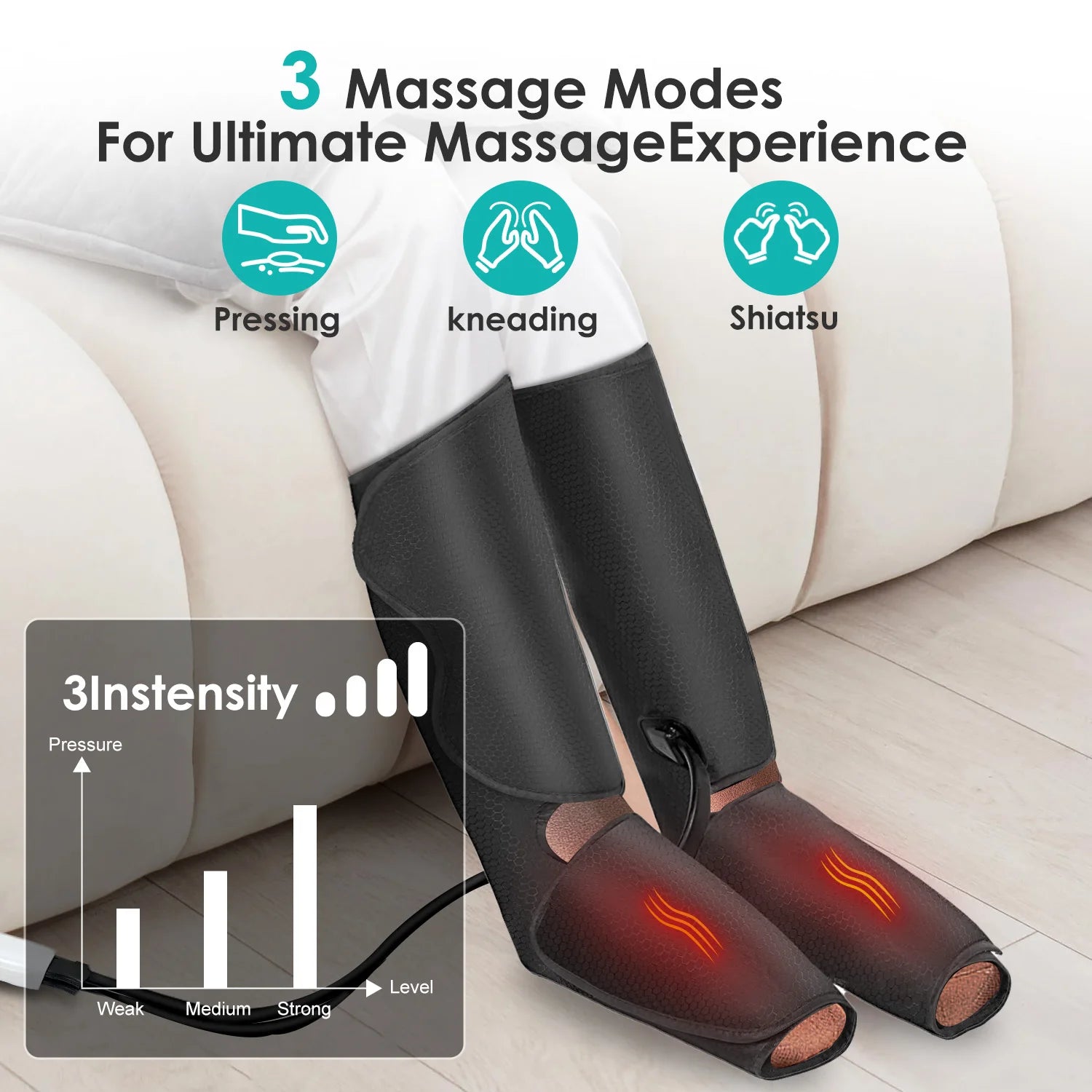 Sejoy Leg Air Compression Massager For Foot Calf Thigh