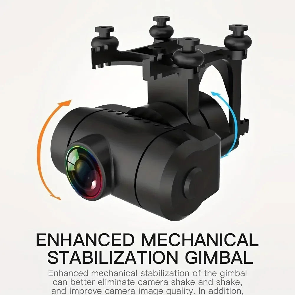 QJ KF102 4K HD GPS Drone With Dual Camera 2 Axis Gimbal Optical Flow FPV Foldable Quadcopter