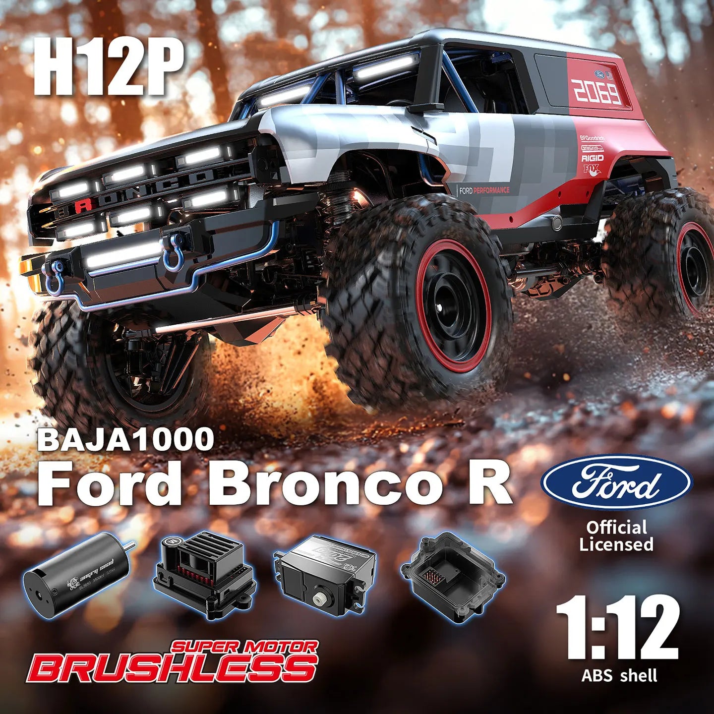 Jyscend H12P Ford Off Road Brushless 4WD RC Car Performance