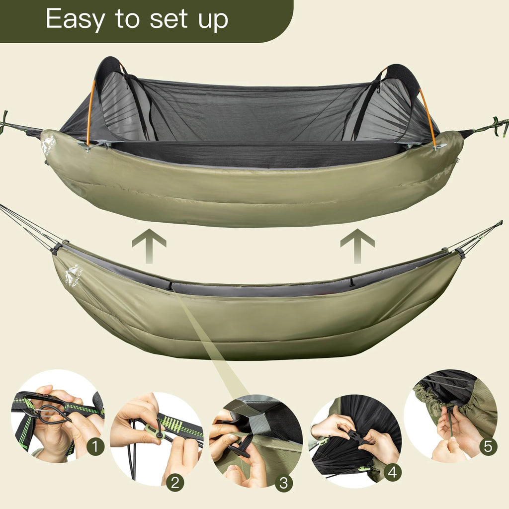 Insulated Hammock Underquilt Sleeping Bag For Four Seasons