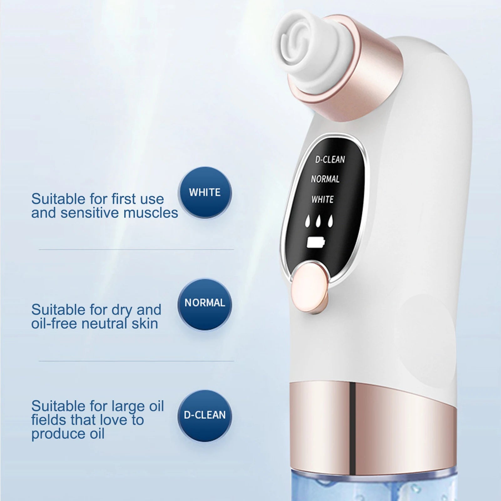 MIAO US USB Rechargeable Blackhead Vacuum Kit Pore Cleaner