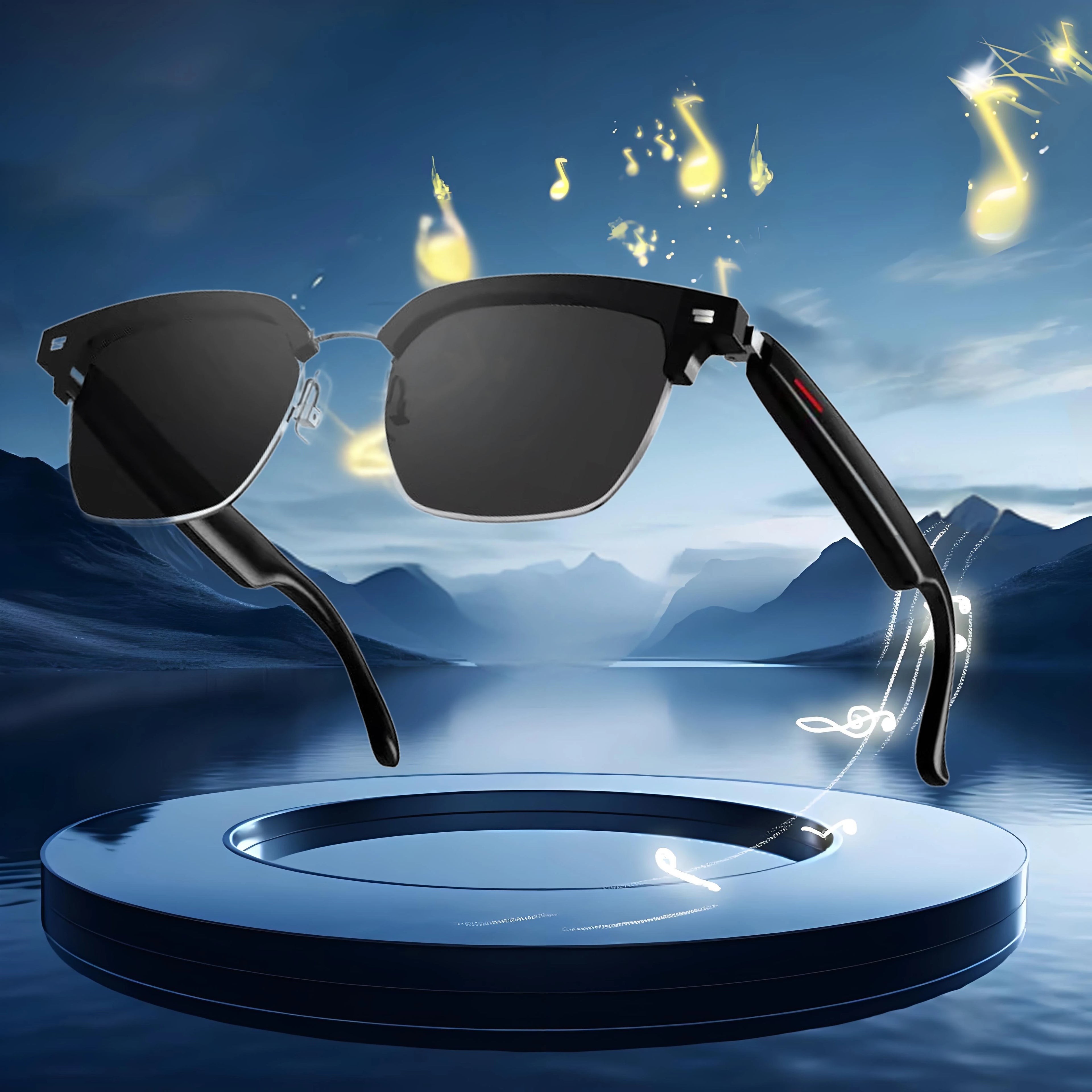 SENBONO Fashion Smart Glasses Open Ear Headset Sunglasses Waterproof