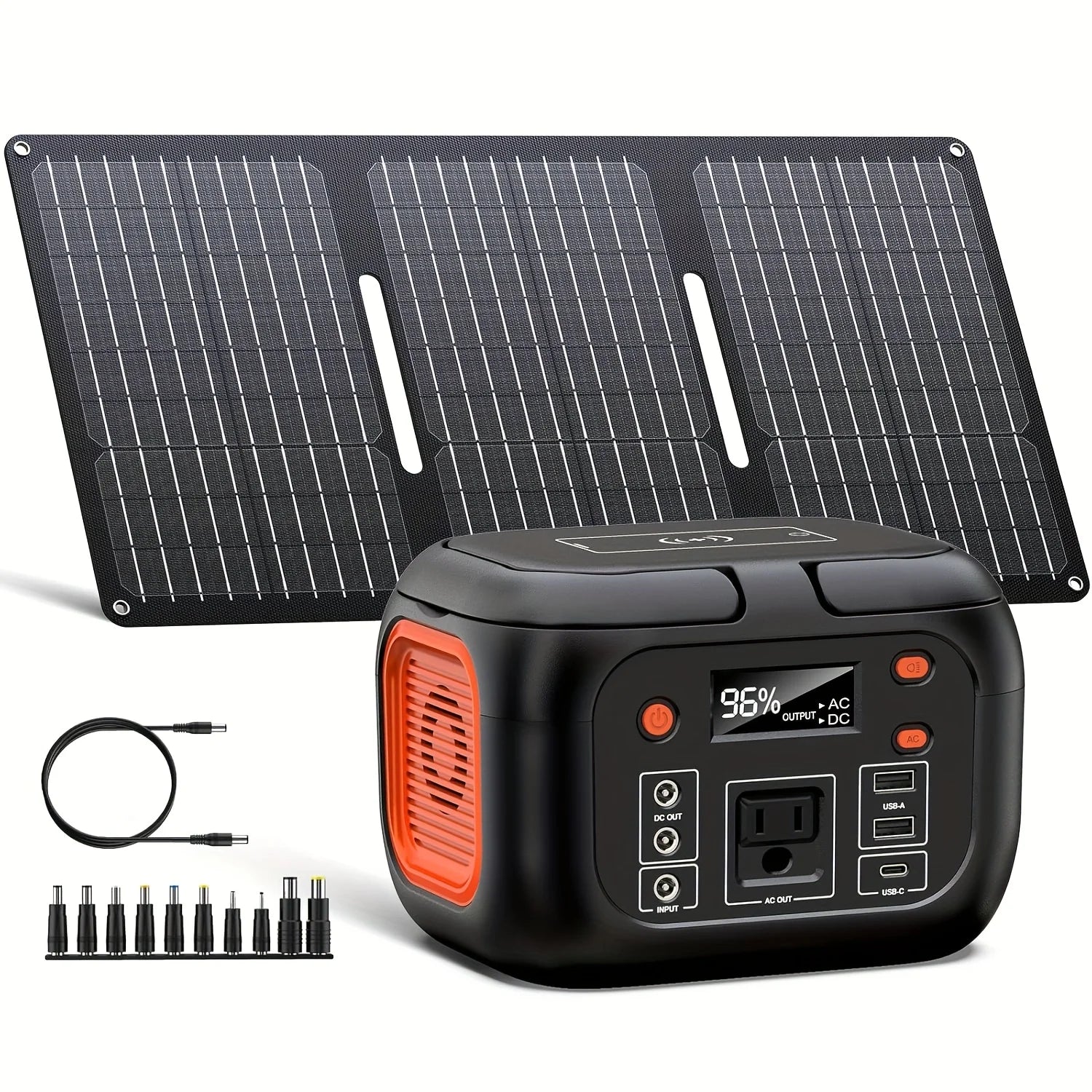 SinKeu 150W Portable Power Station With 30W Solar Panel