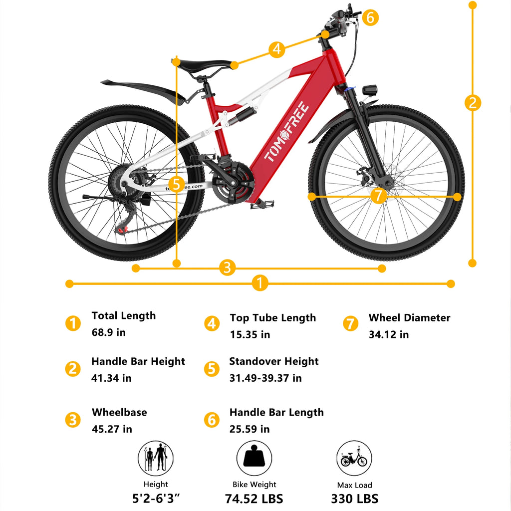XT90 1500W Electric Bike 48V 20Ah All Terrain Brake