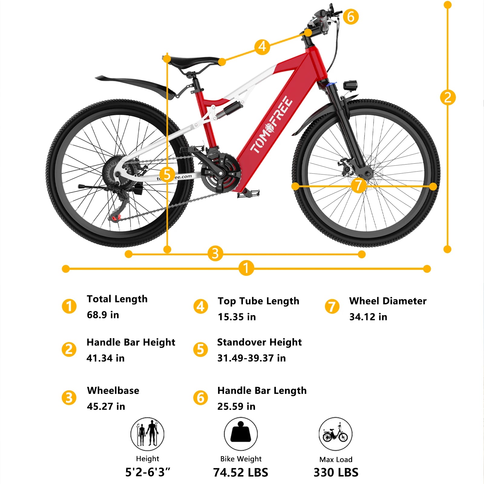 XT90 1500W Electric Bike 48V 20Ah All Terrain Brake