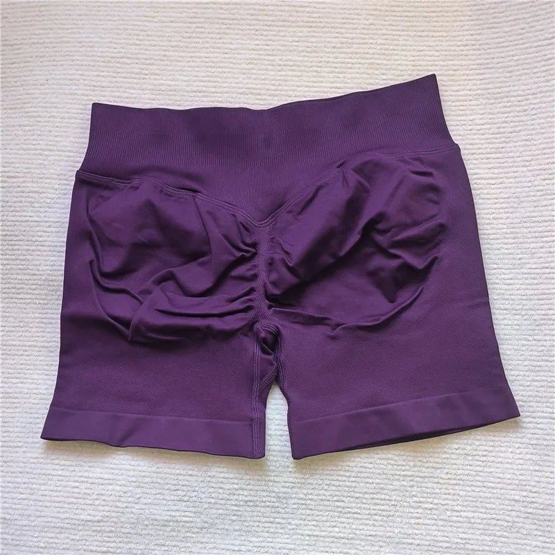 LEDP Seamless Gym Running Shorts For Women Biker Yoga Athleisure