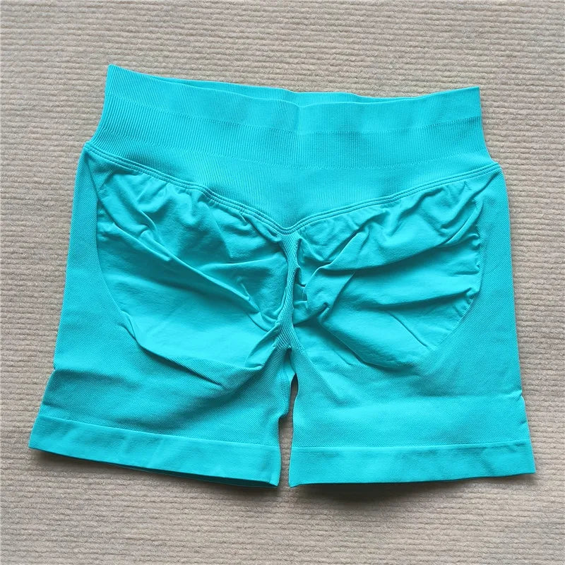 LEDP Seamless Gym Running Shorts For Women Biker Yoga Athleisure