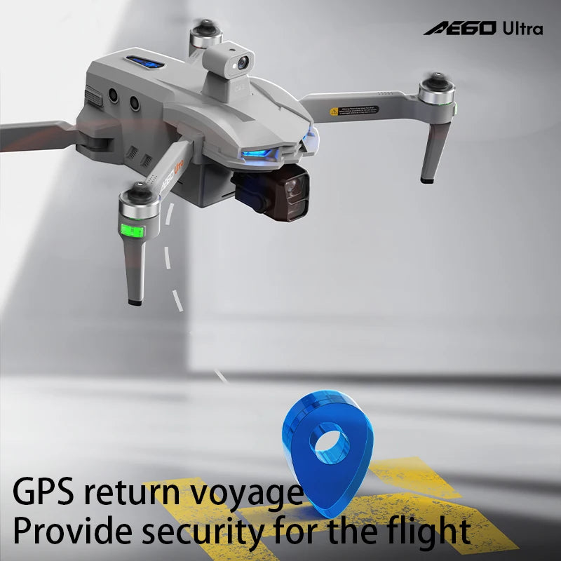 ISHOWTIENDA 4K Drone with Three-Axis Gimbal and Dual HD Cameras