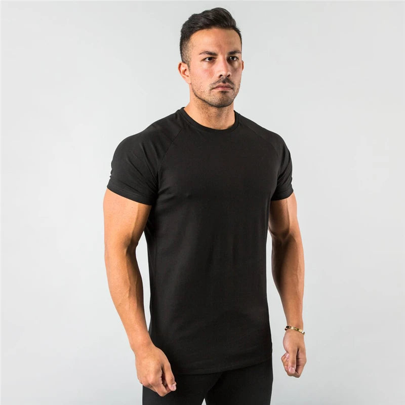 Mens Fitness Tee Short Sleeve Gym Shirt