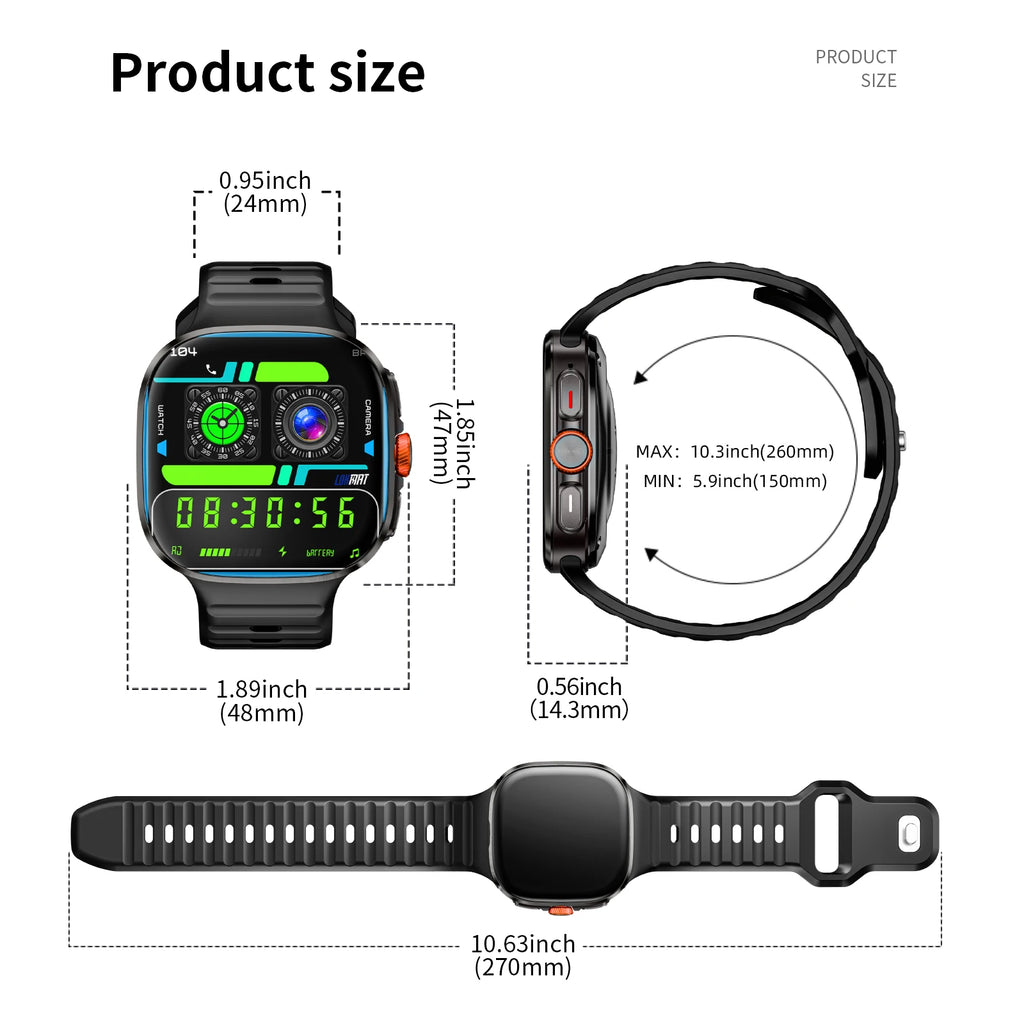 LOKMAT APPLLP 6 MAX Android Smartwatch With AI Translation