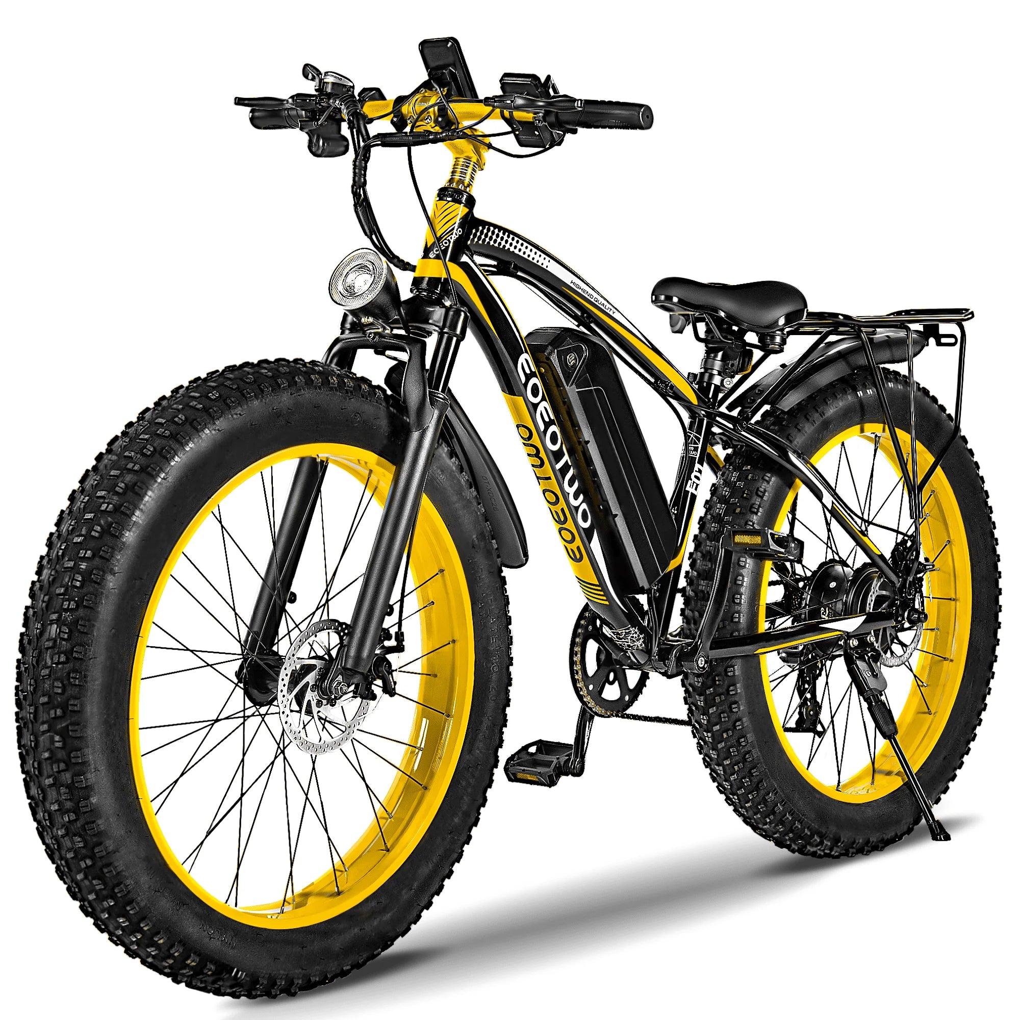 EOEOTWO 1500W Electric Fat Tire Mountain Ebike UL2849 48V 15Ah