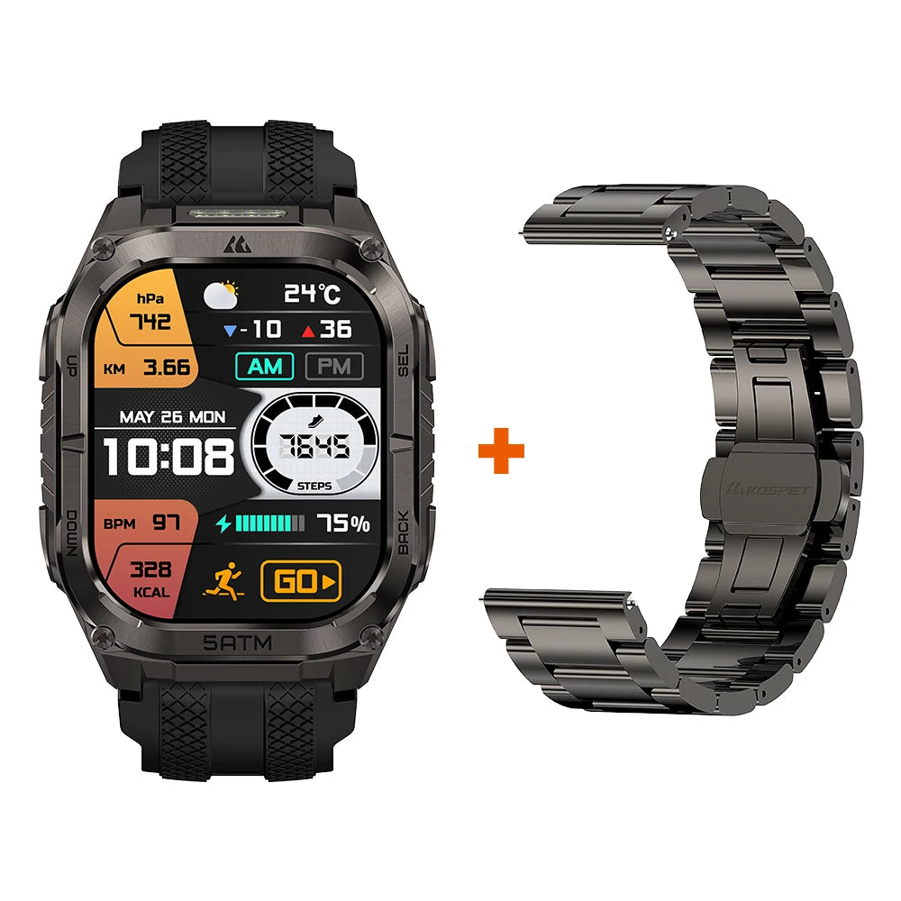 KOSPET Tank M4C Rugged Smartwatch With GPS Military Grade
