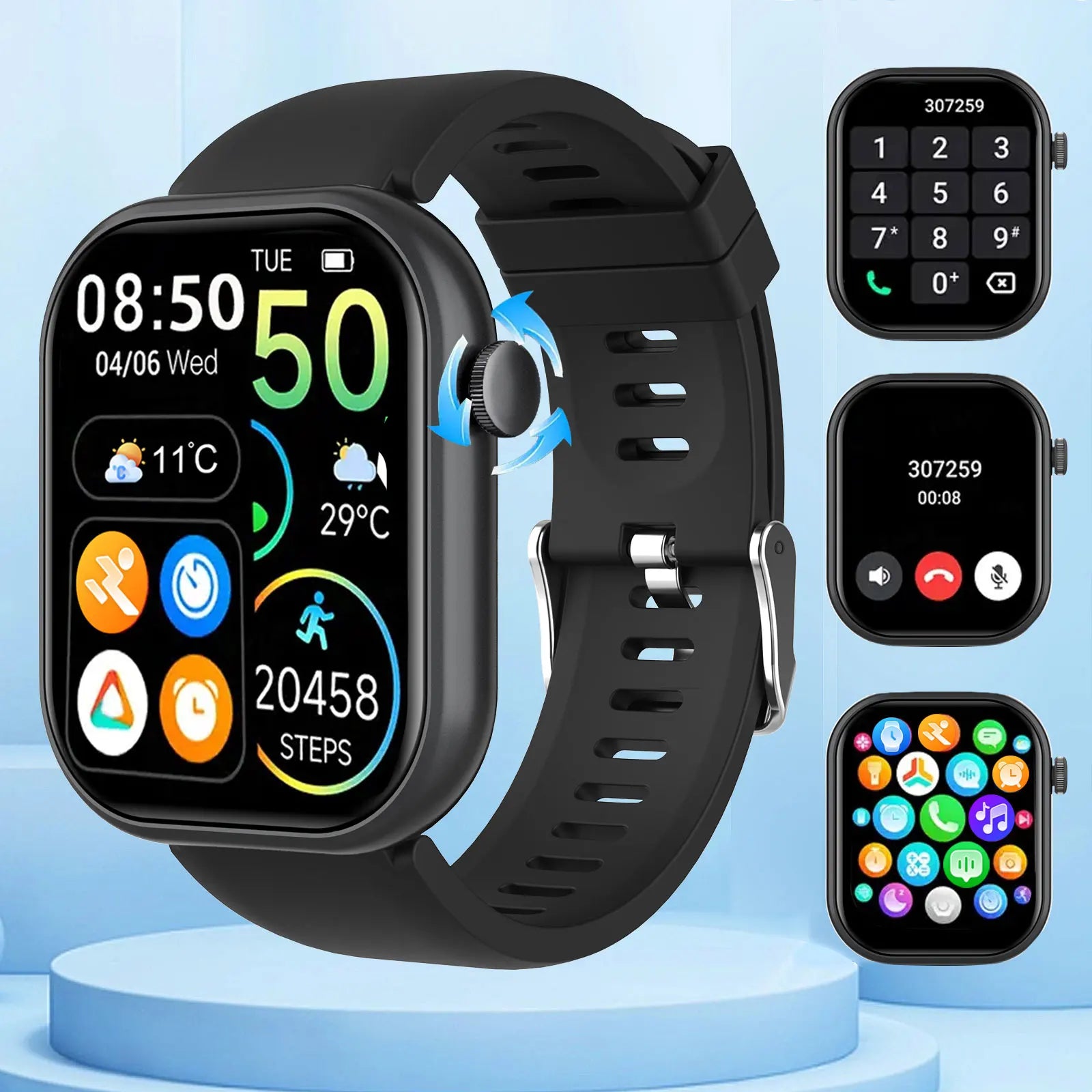 Hot Smartwatch Touch Screen Calls Reminders And Custom Watch Faces