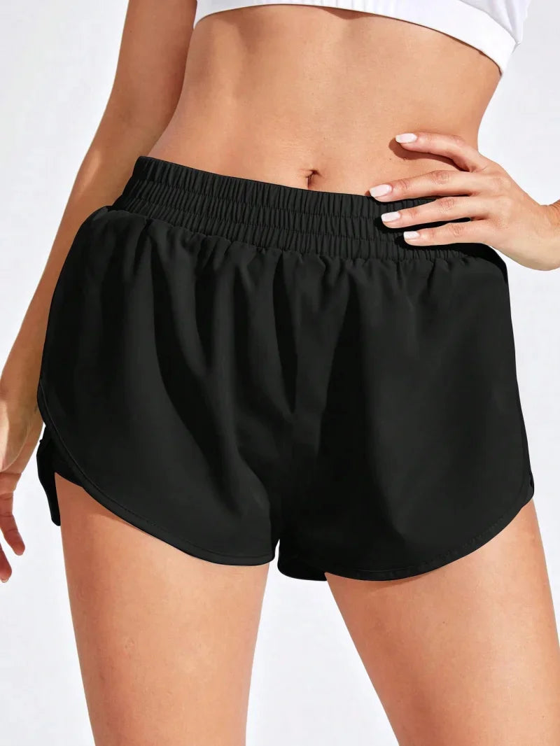 Yoga Shorts Women Fitness Elastic Running Short Leggings