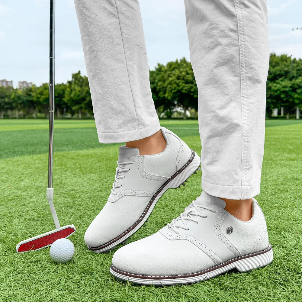 Lenox Spikes Golf Shoes for Men Walking Footwear