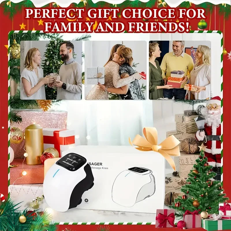 OpeningSmile Cordless Knee Massager With Heat And Vibration LED Screen