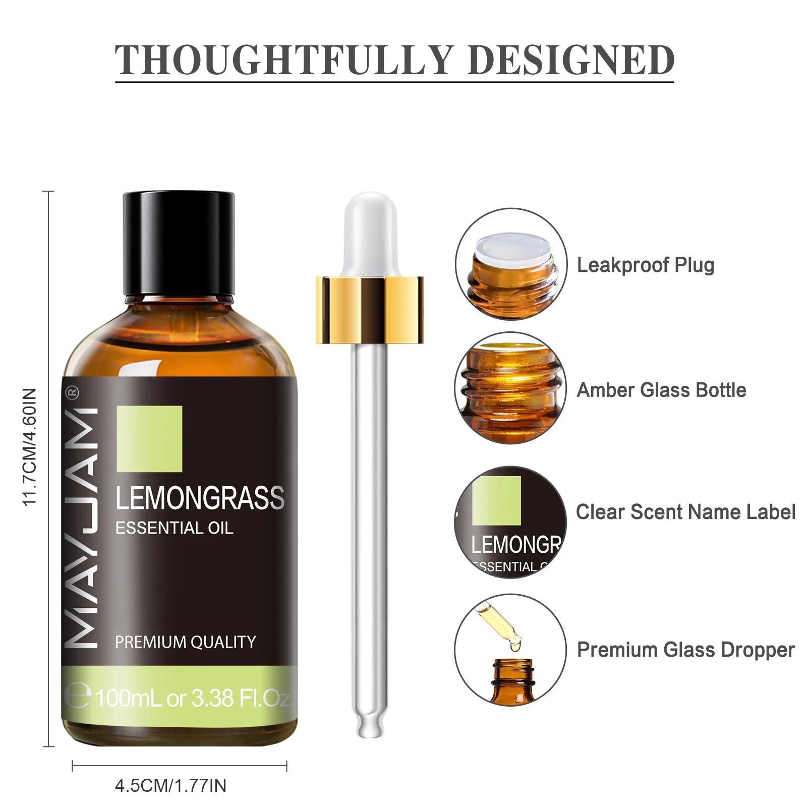 MAYJAM Pure Essential Oil For Humidifier Diffuser Vanilla Bergamot