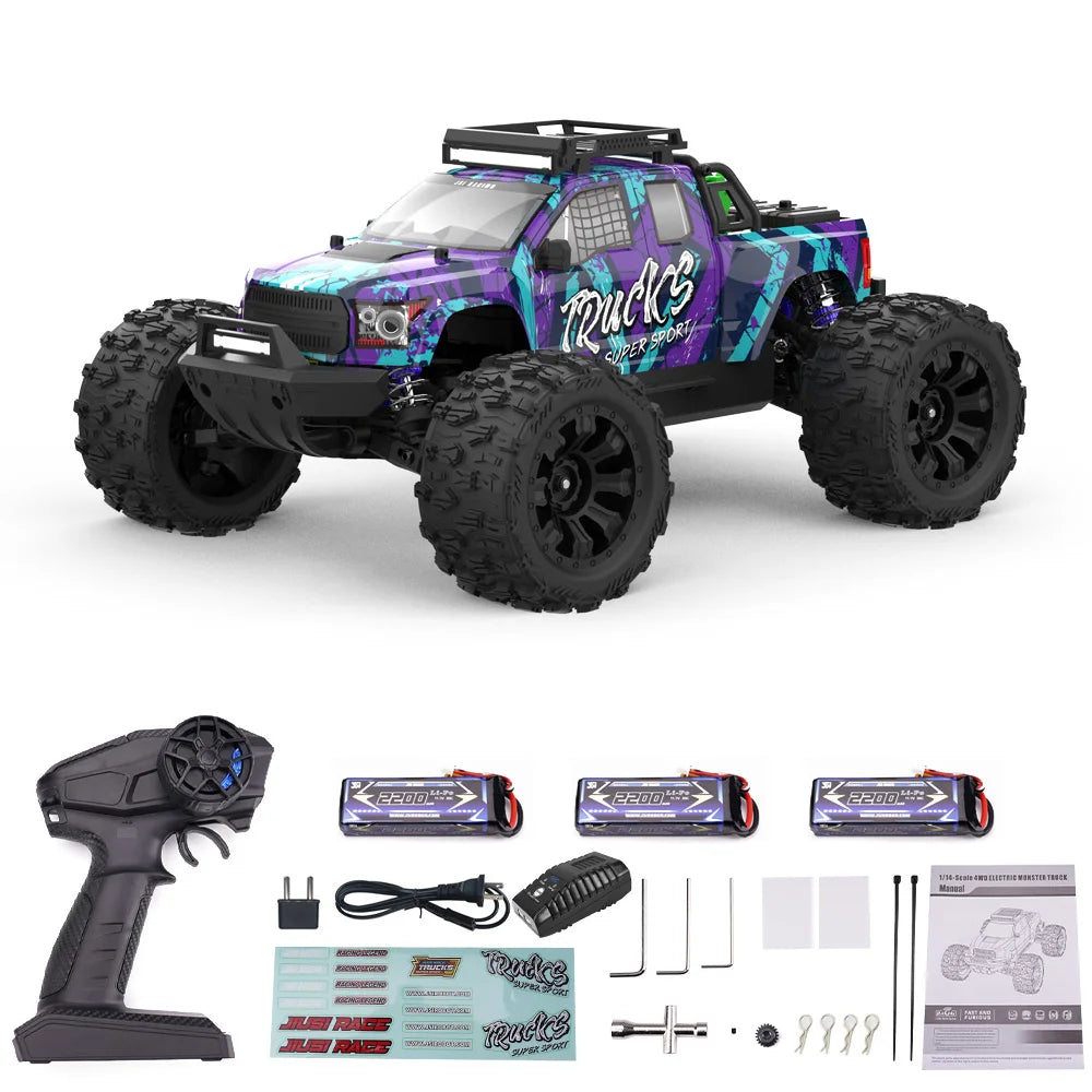 JIUSI RC Racing Car Brushless 4WD 2.4G Remote Control