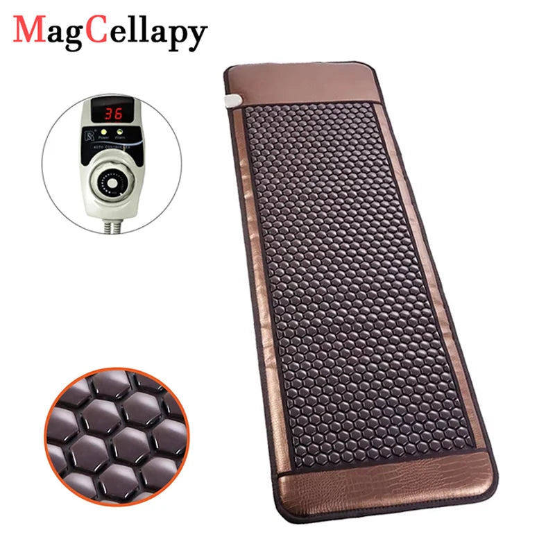 MagCellapy Tourmaline Germanium Stone Mattress Heating Pad With Infrared Therapy