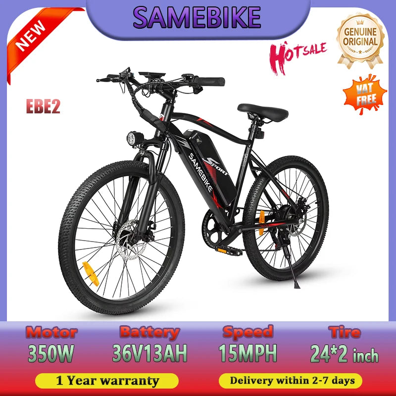 EBE2 All Terrain Electric Bike With 350W Motor 36V 13Ah