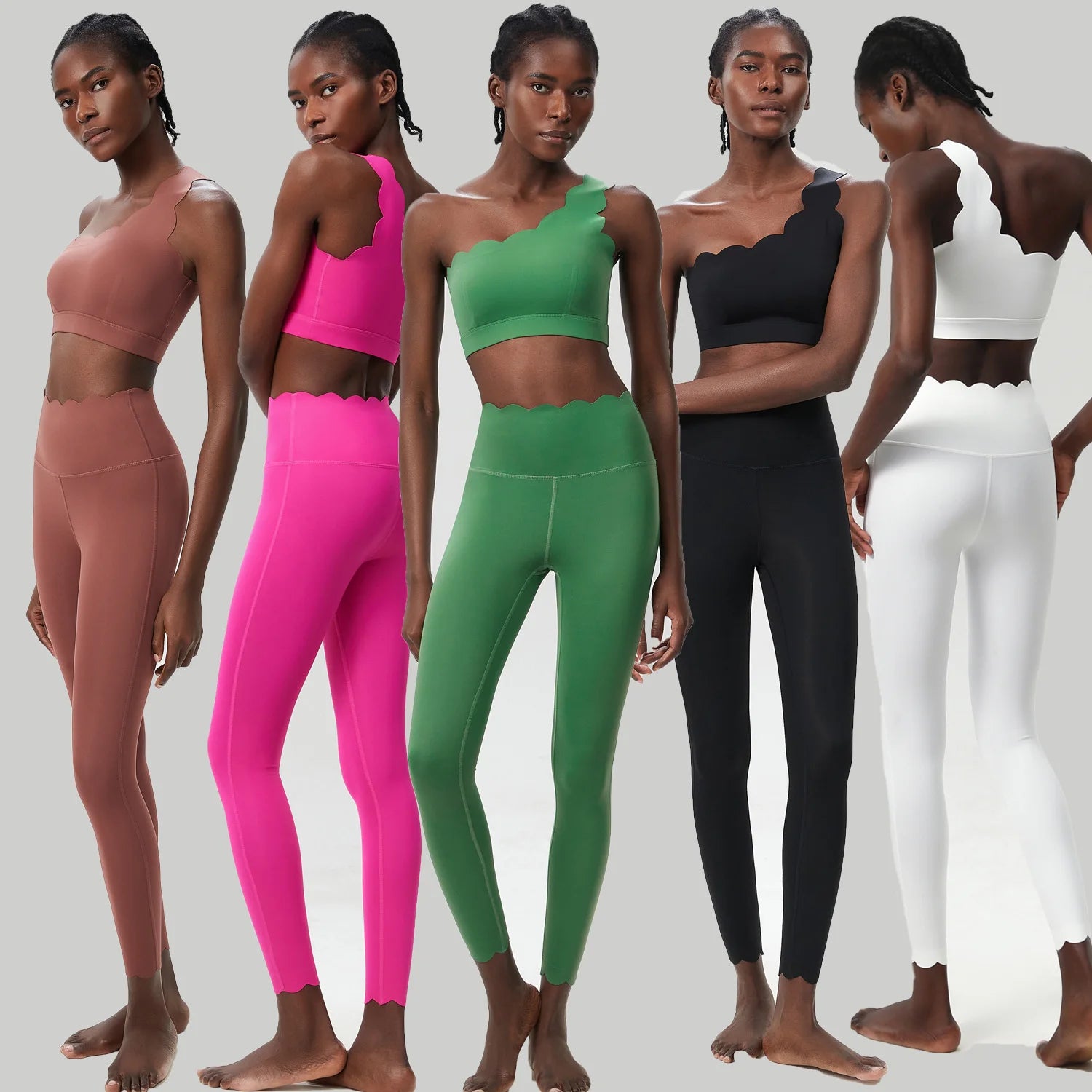 Two Piece Women's Fitness Yoga Set Quick Dry Breathable Sportswear