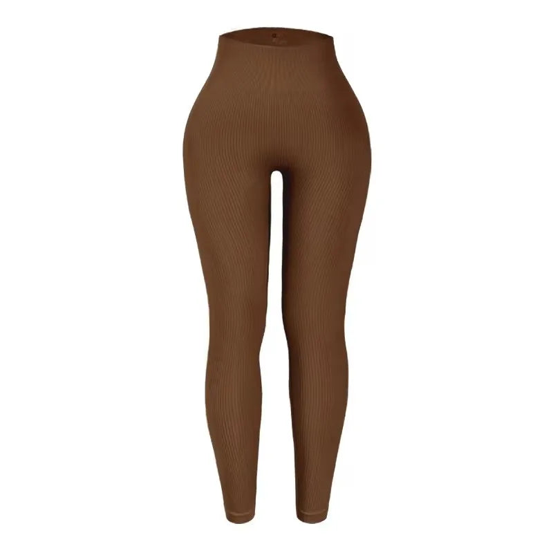 Seamless Knitted Yoga Pants For Women High Waisted Nylon Leggings