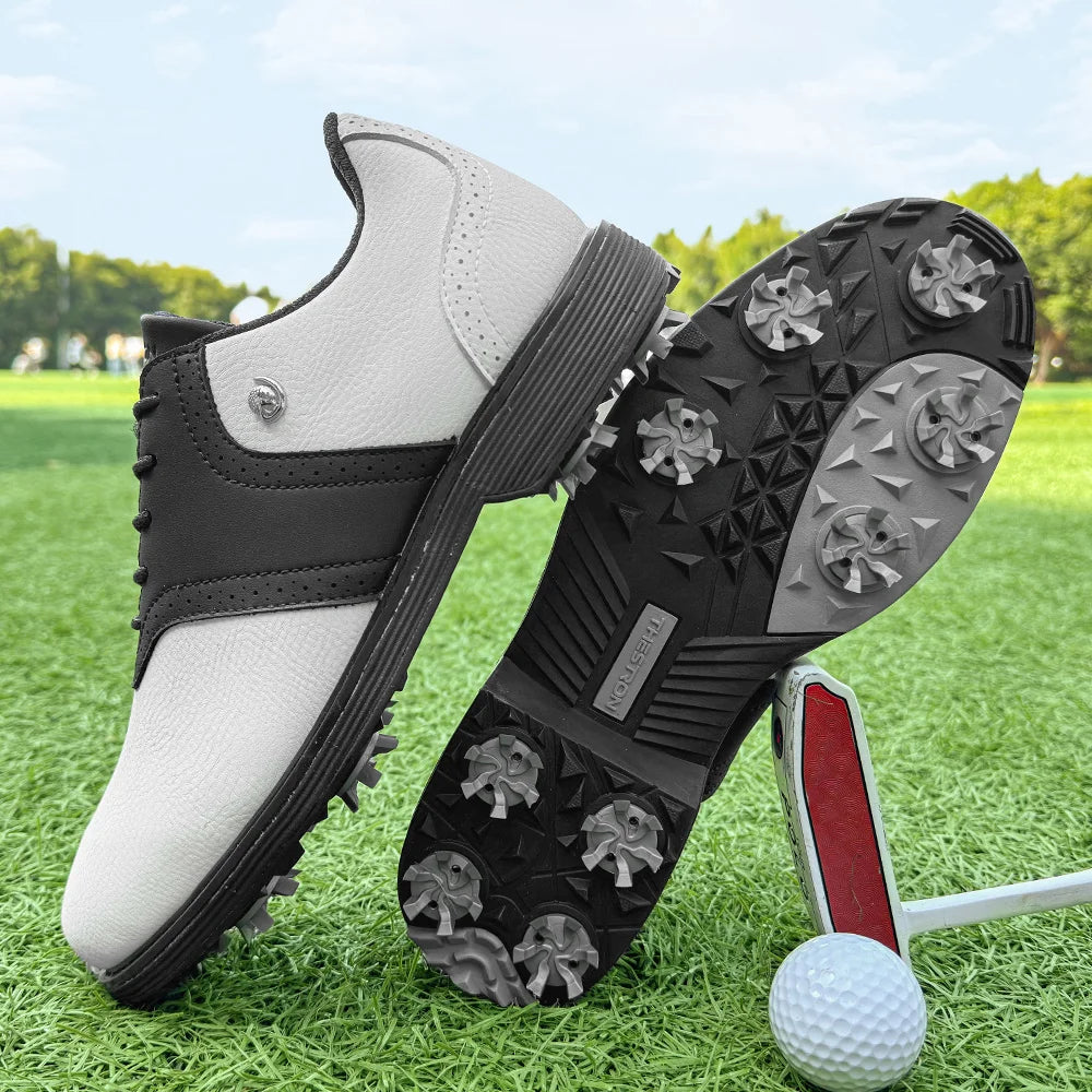 Lenox Spikes Golf Shoes for Men Walking Footwear